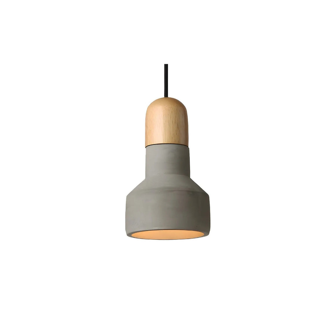Industrial Wood Pendant Light