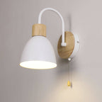 Nordic Wooden Dome Wall Lamp