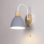 Nordic Wooden Dome Wall Lamp