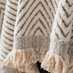 Sofa Cover Microfiber Blend | Classic Herringbone Pattern | Anti-Slip Furniture Protector Against Stains and Pet Hair