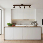 Wooden Adjustable Track Ceiling Light