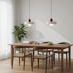 Bauhaus Colored Glass Pendant Lamp – Geometric Stacked Suspension Light