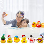 Rubber Duck Advent Calendar 2026 | 24 Day Christmas Countdown Toy Set for Kids - Holiday Themed Rubber Duckies Surprise Gift