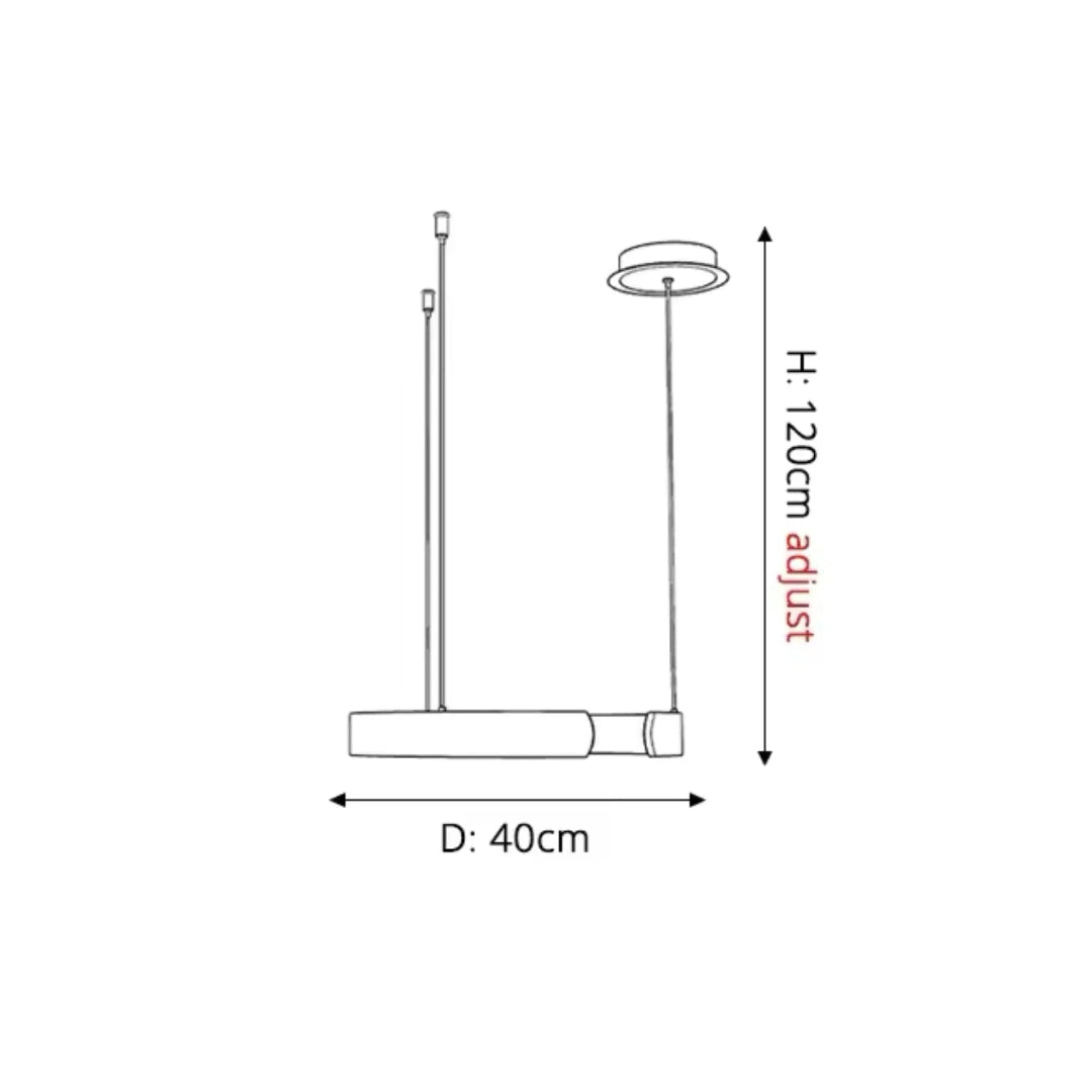 Circular LED Metal Pendant Light