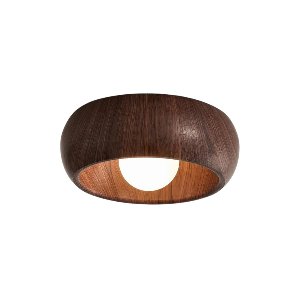Minimalist Wooden Ceiling Light Modern Flush Mount Lamp