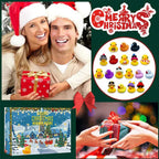 Rubber Duck Advent Calendar 2026 | 24 Day Christmas Countdown Toy Set for Kids - Holiday Themed Rubber Duckies Surprise Gift