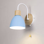 Nordic Wooden Dome Wall Lamp