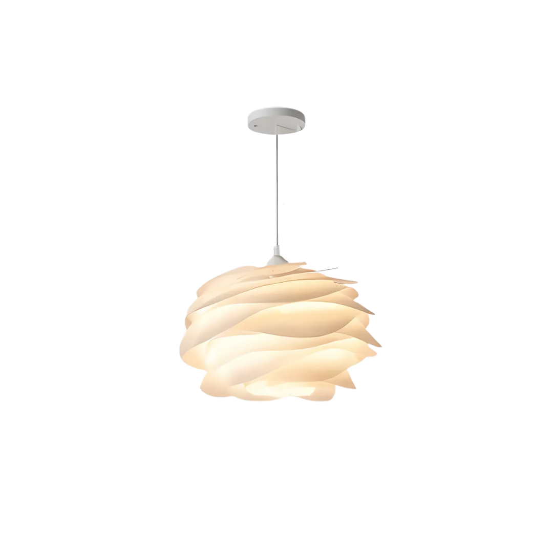 Sculptural Wave Pendant Light Modern Floral Chandelier Contemporary Ceiling Fixture