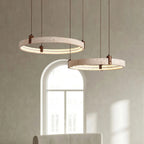 Stone Ring Pendant Light