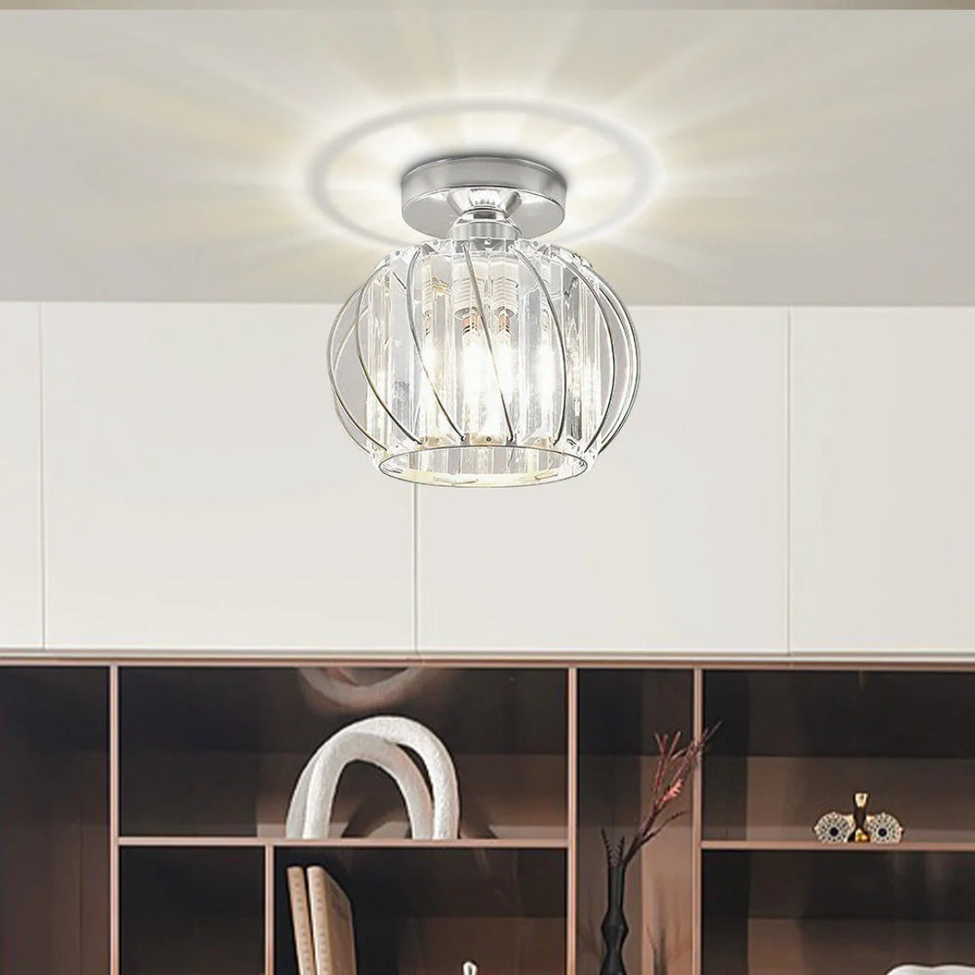 Vintage Crystal Ceiling Light