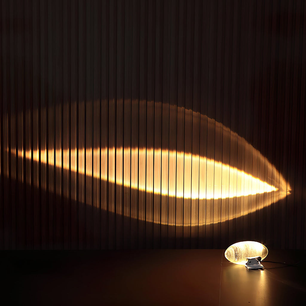Crystal Table Lamp – Modern Minimalist Optical Light Projection Design