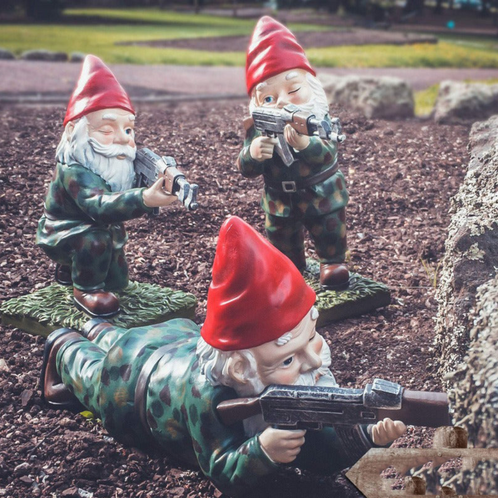 Military Garden Gnome