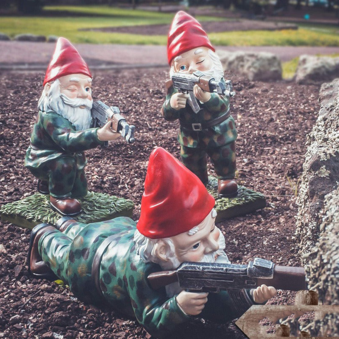Military Garden Gnome