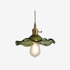 Flower Shaped Glass Pendant Lamp – Sculptural Romantic Warm Glow Design