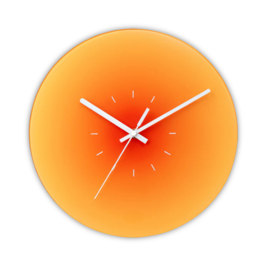 Sunset Glass Design Wall Clock