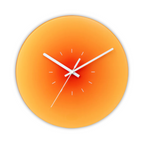 Sunset Glass Design Wall Clock