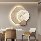 Modern Wood LED Wall Clock Silent Backlit - Image 3