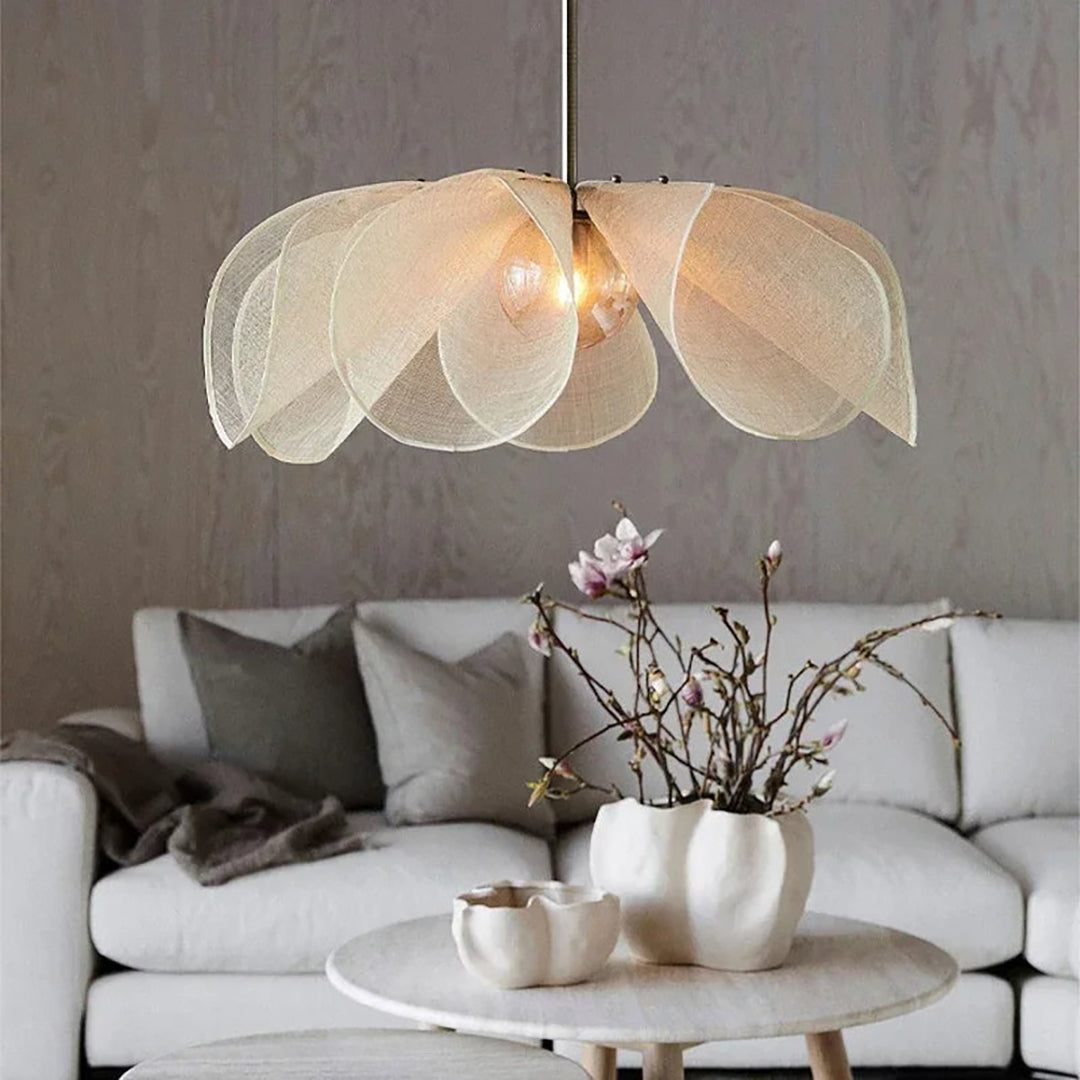 Fabric Pendant Lamp – Vintage Inspired Classic Shade Design