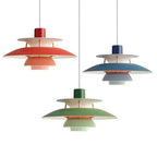 Contemporary Layered Metal Pendant Light