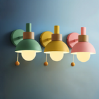 Modern LED Wall Sconce Pull Cord Accent Light