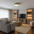 Minimalist Ceiling Lamp – Natural Finish Warm Interior Accent Design