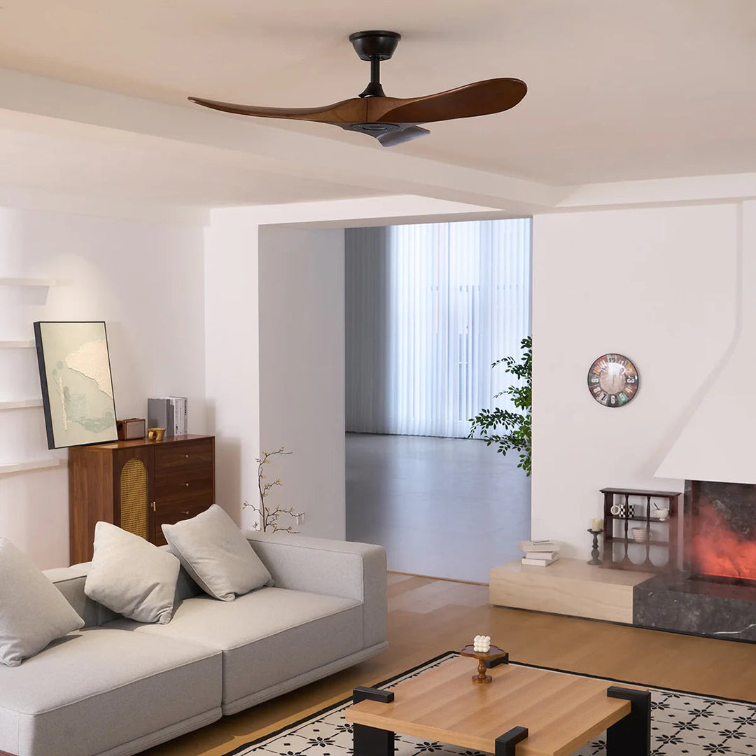 Wood Ceiling Fan – Quiet Copper Motor With Six Speed Control