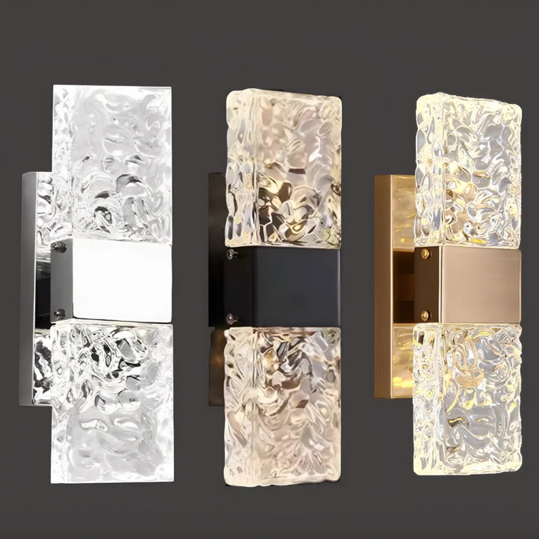Contemporary Crystal Glass Wall Light