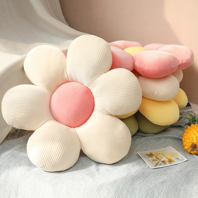 Flower-Shaped Decorative Throw Pillow
