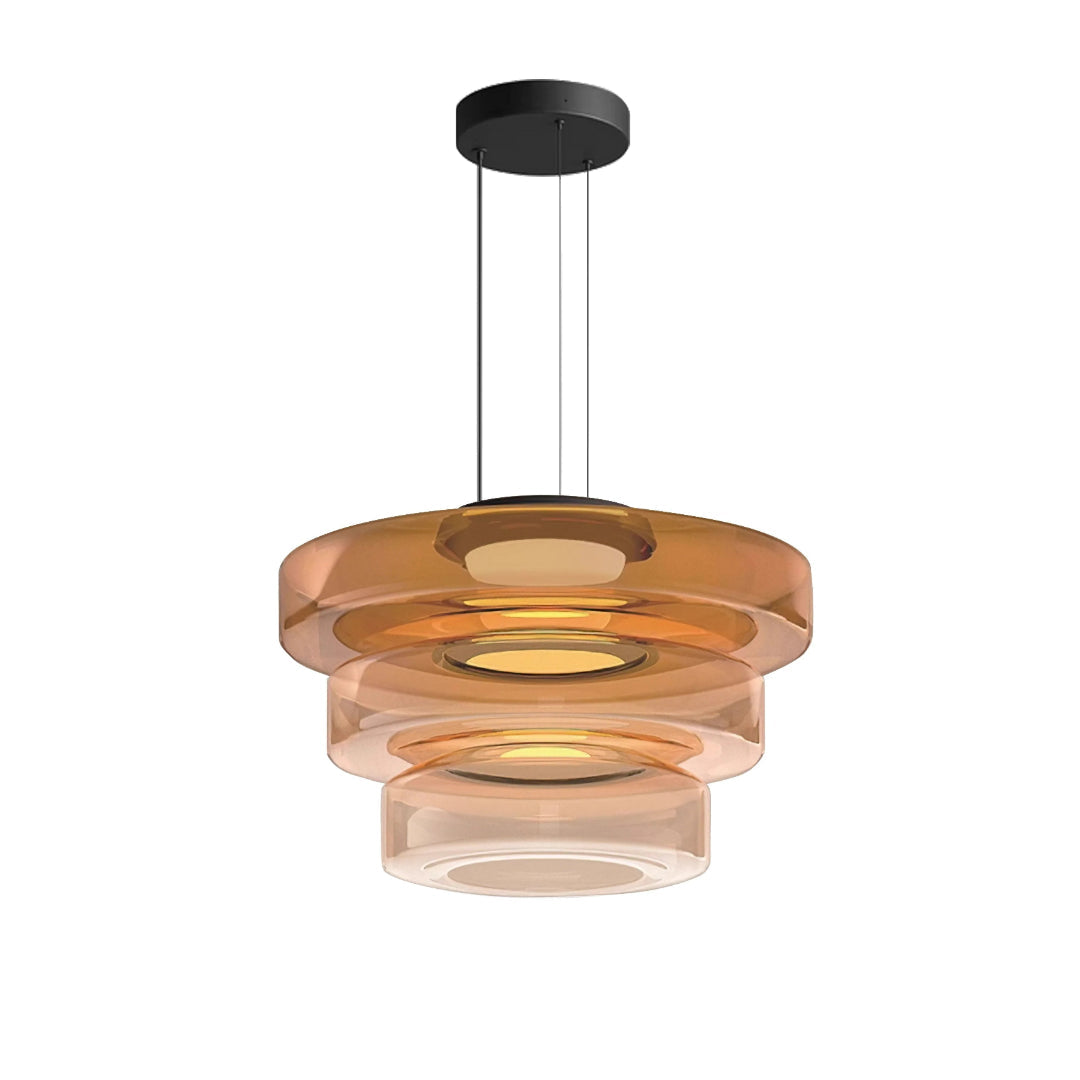 Layered Glass LED Pendant Light