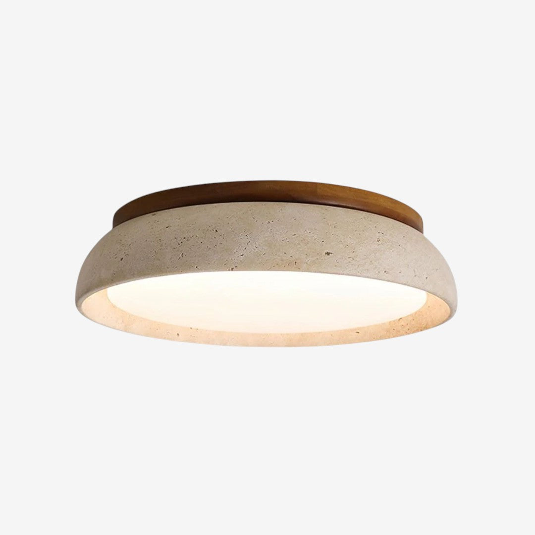 Minimalist Ceiling Lamp – Natural Finish Warm Interior Accent Design