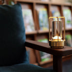 Modern Glass Cylinder Table Lamp
