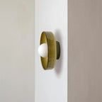 Round Metal Glass Light Fixture