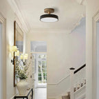 Green Ceiling Lamp – Modern Minimalist Design With Wood And Gold Accents
