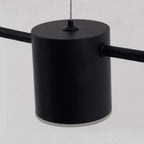 LED Pendant Light Metal Suspension | Modern Cubic Bar with Round Spotlights | 10-15m2 Coverage for Living Room and Bedroom