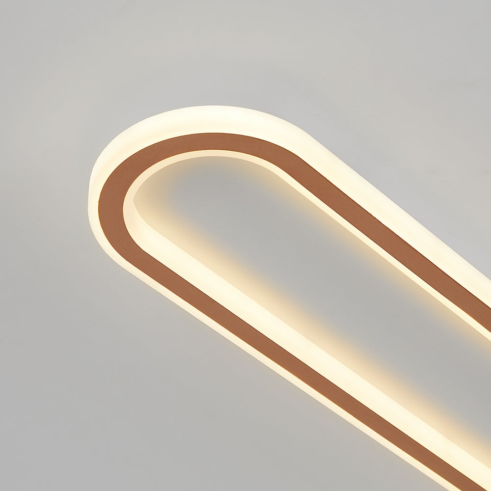 Sana Plafonnier Ovale Minimaliste Noir/Or/Doré Rosé - Neutralighting