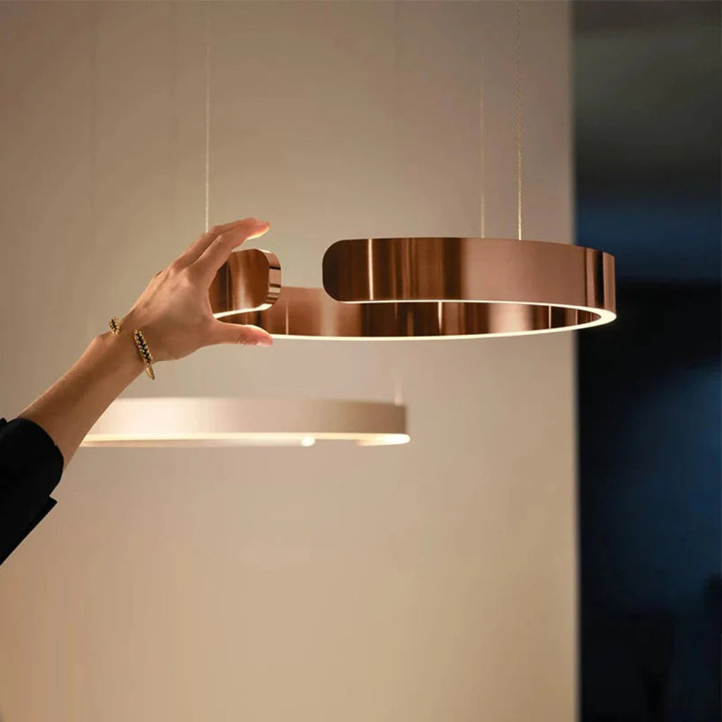 Circular LED Metal Pendant Light