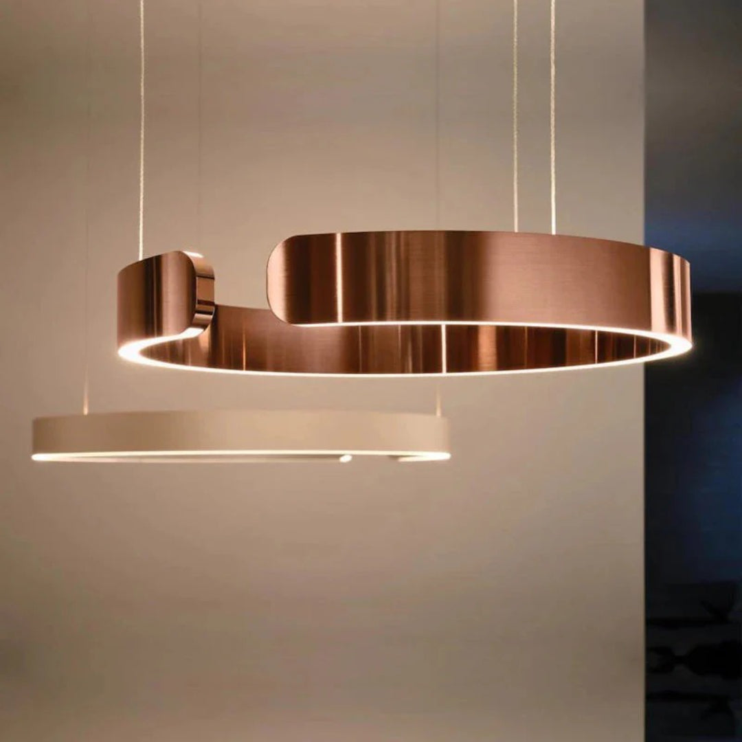 Circular LED Metal Pendant Light