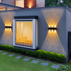 Solar LED Wall Light Aluminium | IP65 Waterproof | 10m Up and Down Lighting Distance for Garden and Outdoor Facades