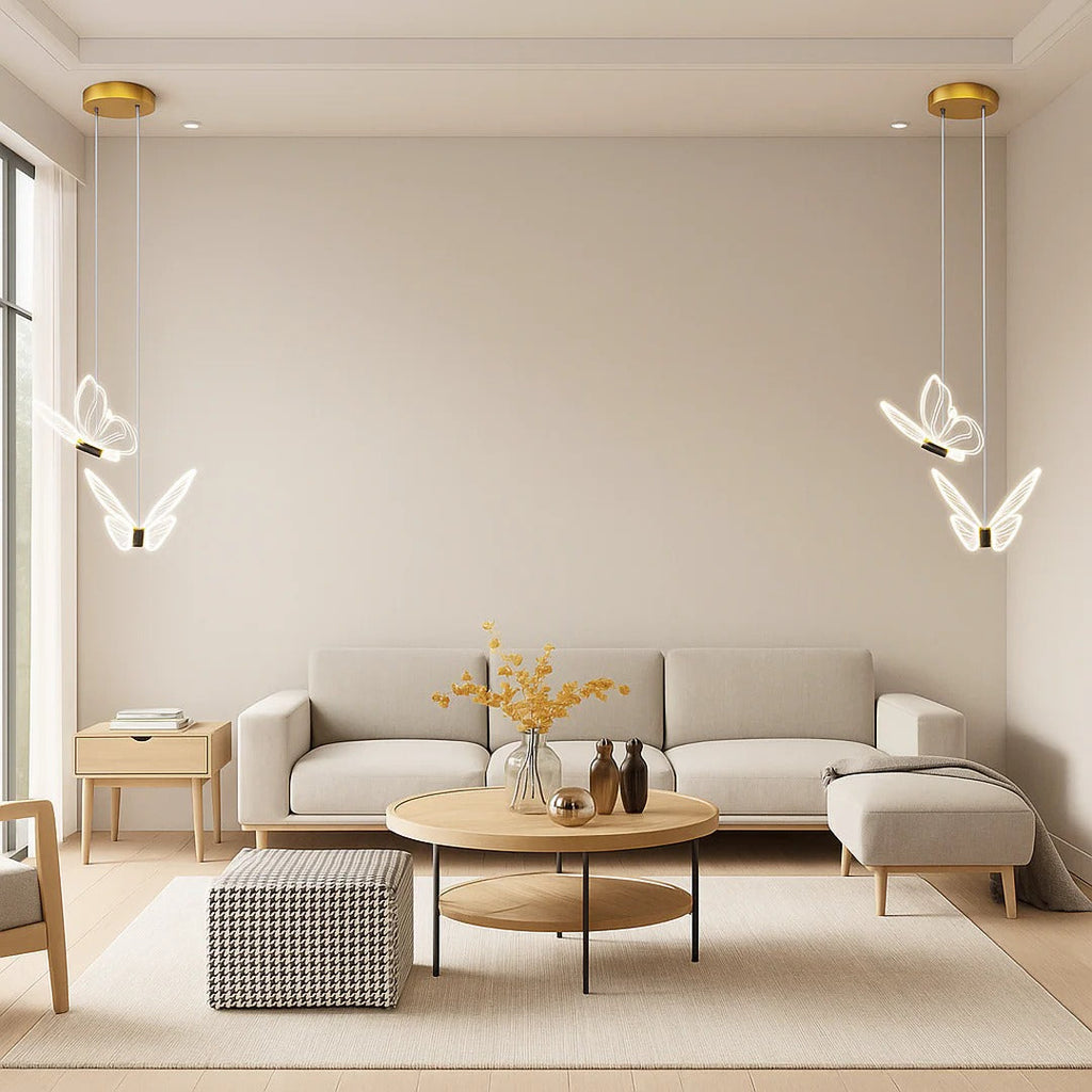 Acrylic Butterfly-Shaped Pendant Light
