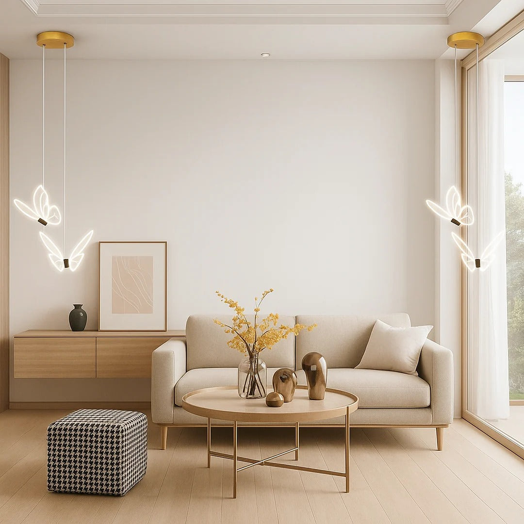 Acrylic Butterfly-Shaped Pendant Light