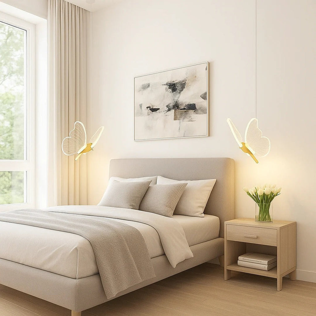 Acrylic Butterfly-Shaped Pendant Light