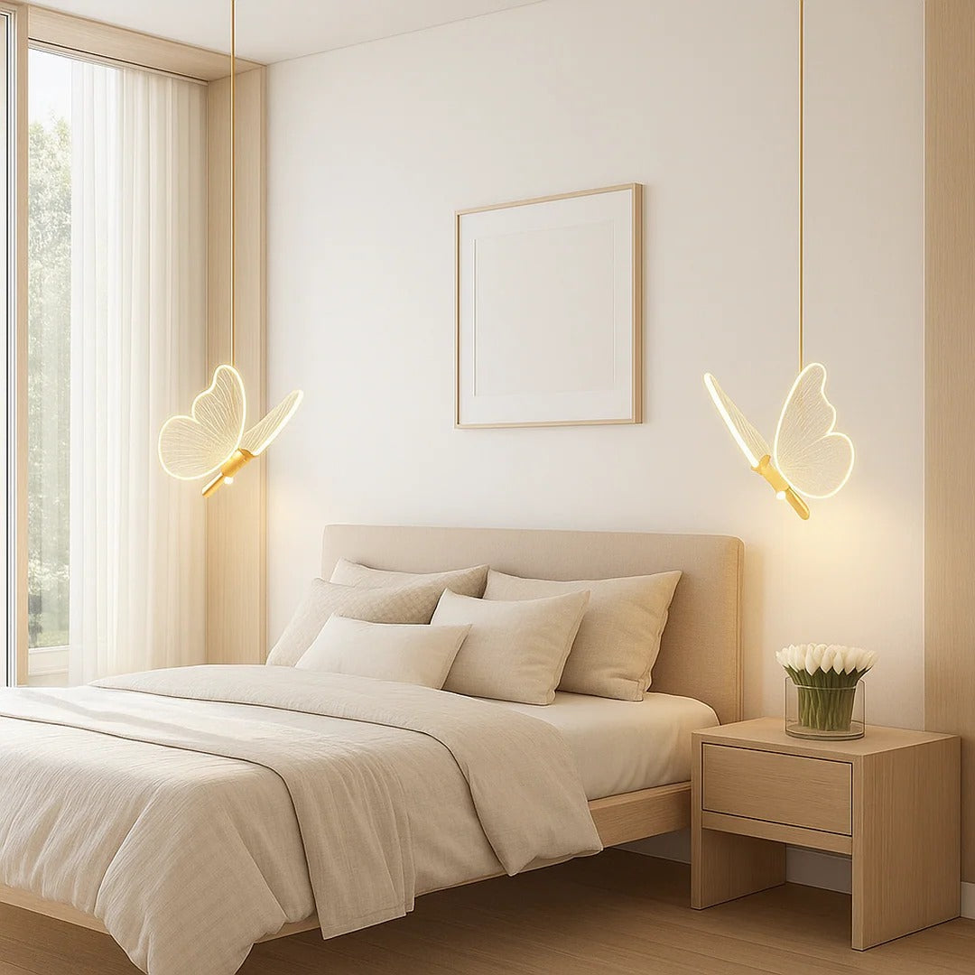 Acrylic Butterfly-Shaped Pendant Light