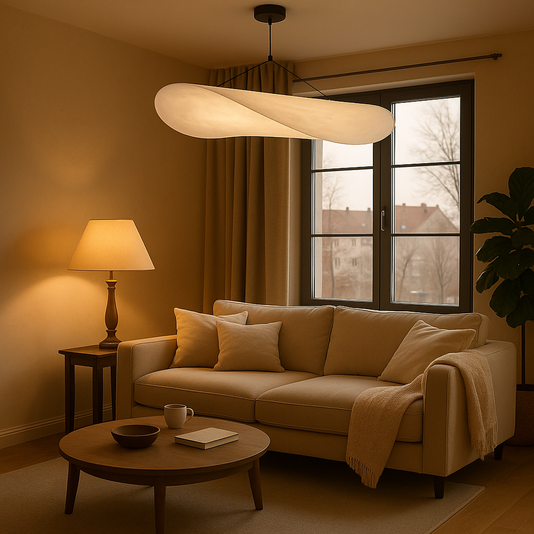 Fabric Sculptural Pendant Light