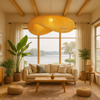 Bohemian Woven Bamboo Pendant Light