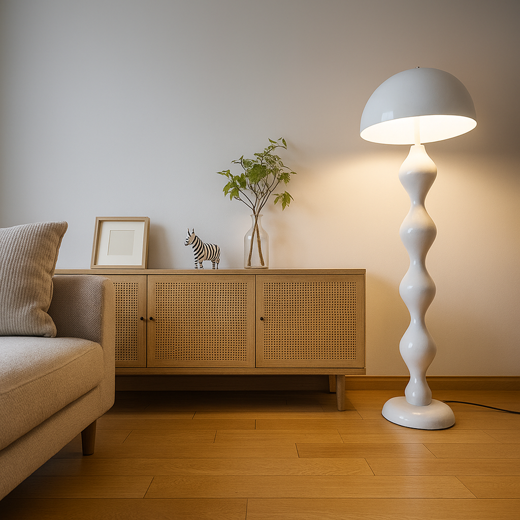 Scandinavian Curved Smart Floor Lamp