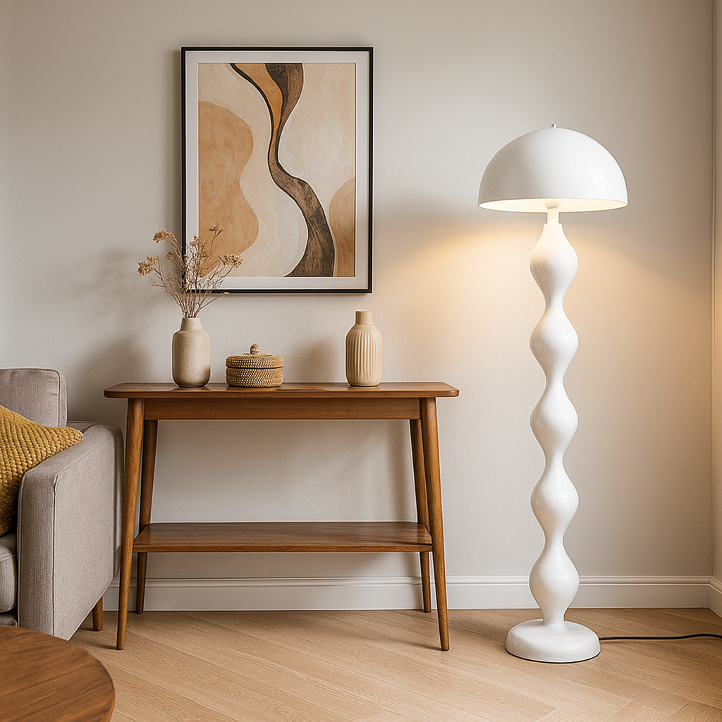 Scandinavian Curved Smart Floor Lamp