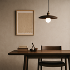 Scandinavian Wooden Pendant Lamp – Glass Art LED Ceiling Light