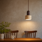 Travertine Stone Pendant Lamp – Modern Design
