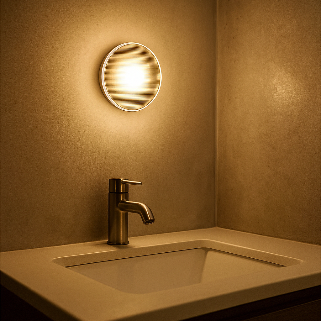 Metal Wall Lamp – Small Modern Bowl-Shaped Design