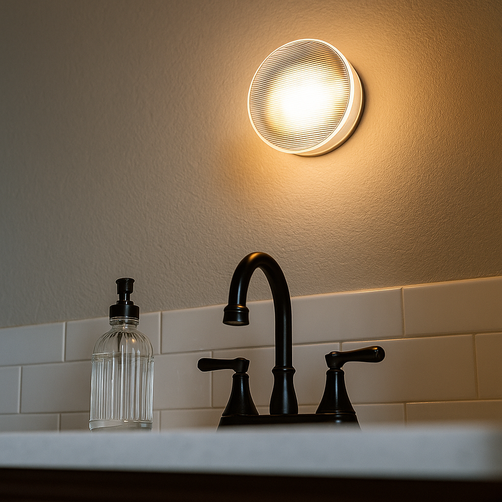 Metal Wall Lamp – Small Modern Bowl-Shaped Design